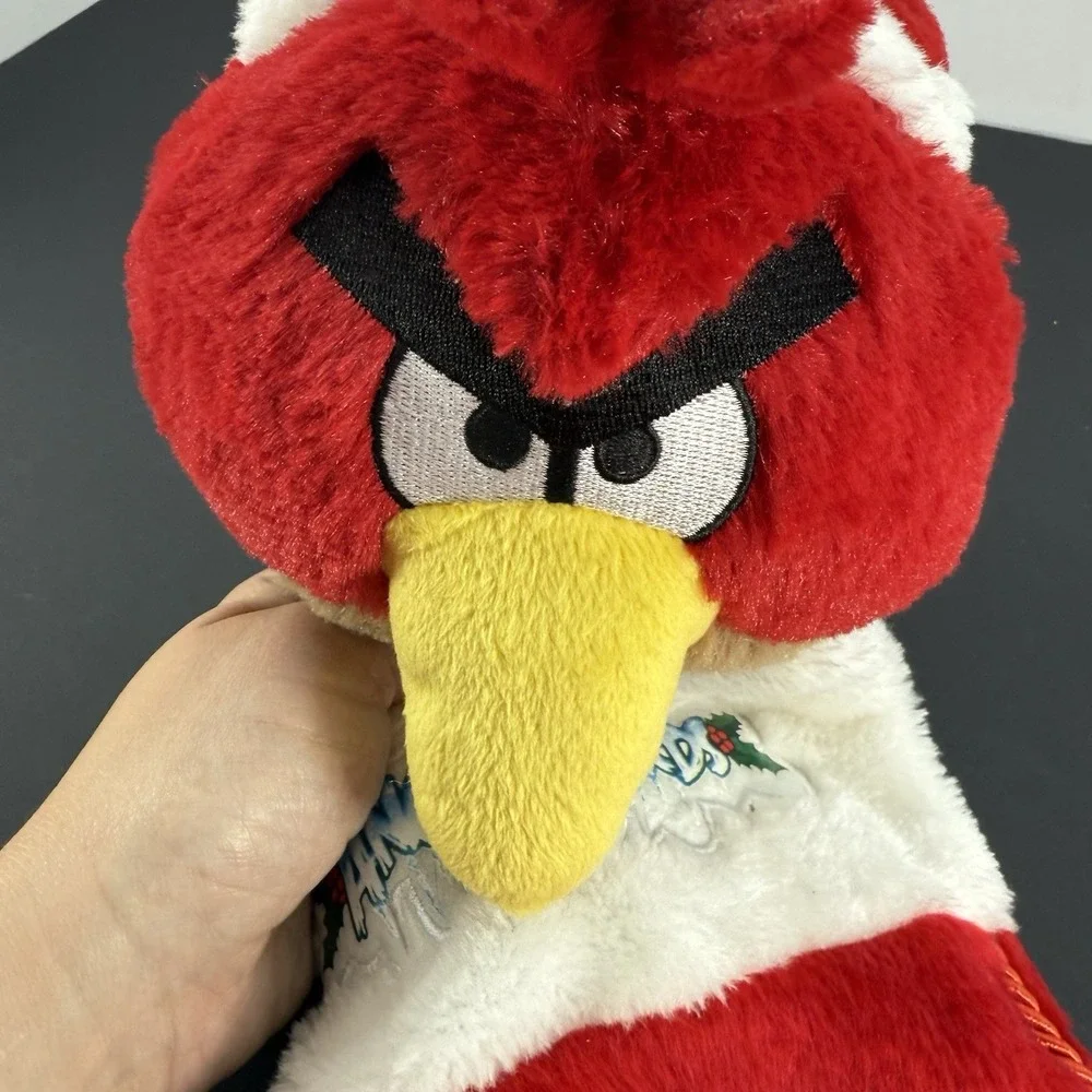 ANGRY BIRDS CHRISTMAS STOCKING RED BIRD PLUSH w/ Angry Bird Stuffed Head